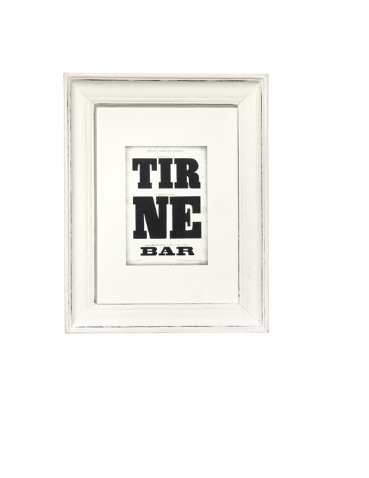 Wooden White Frame - Wide Large
