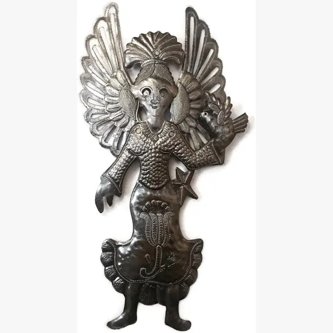 Sweet Summer Angel, Haitian Metal Wall Art 10
