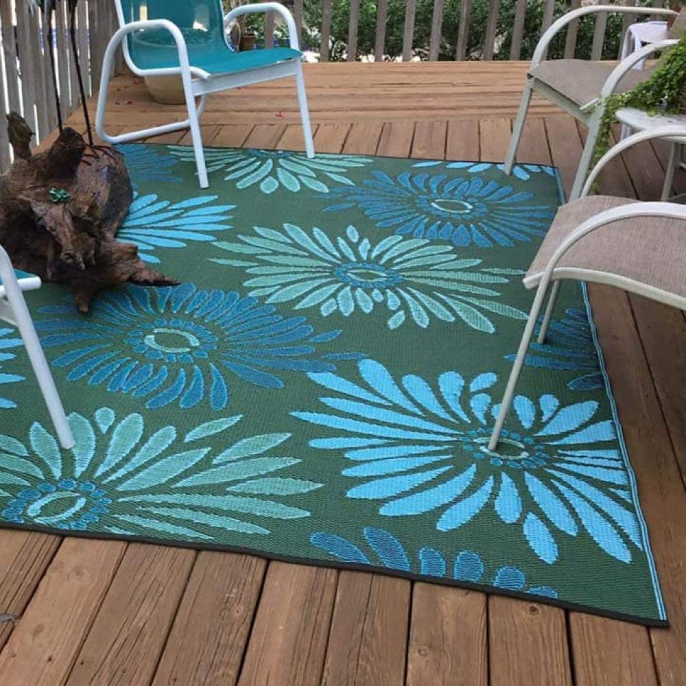 Daisy Aqua & Green