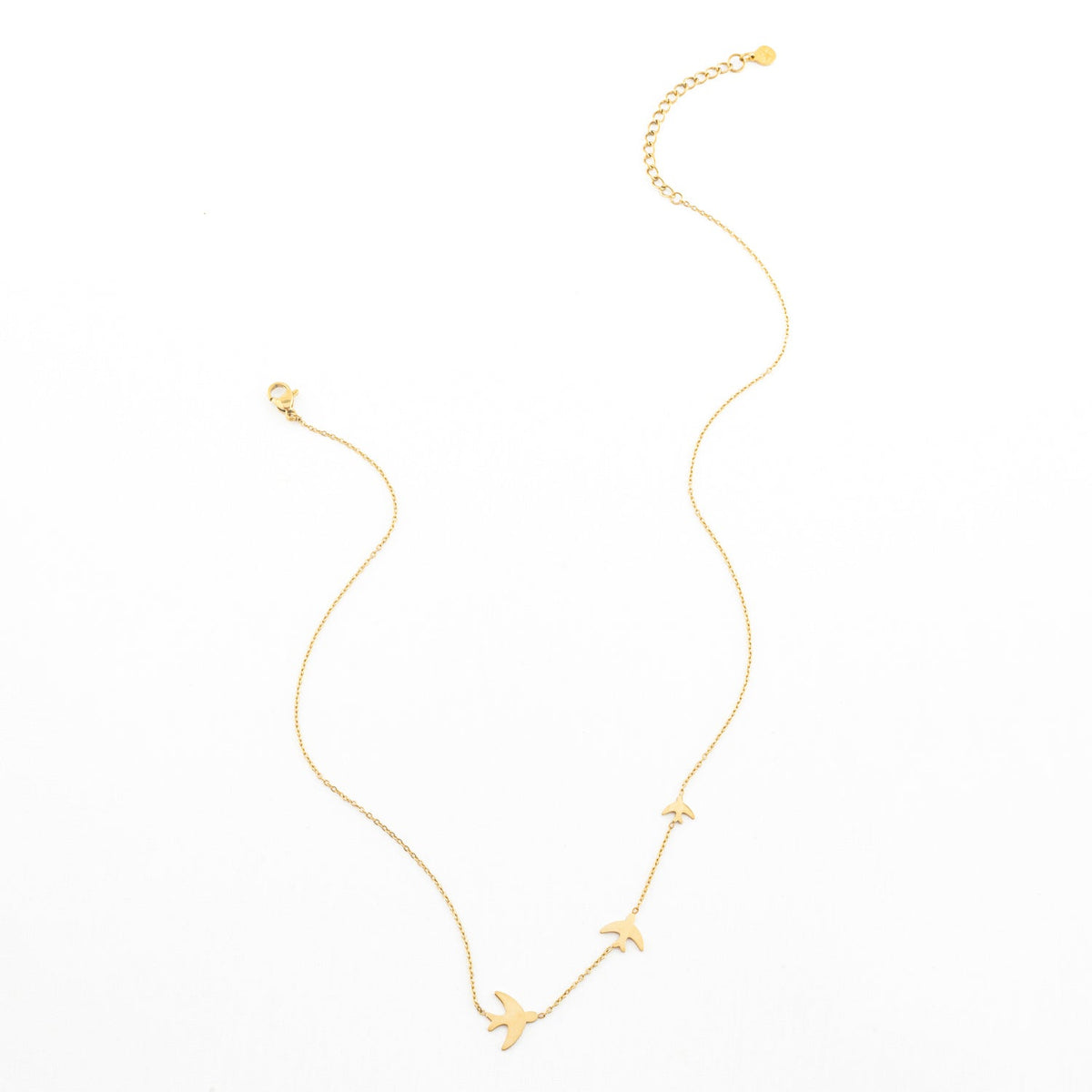 Golden bird necklace for women, creative gift ideas for Christmas, fair trade store online 