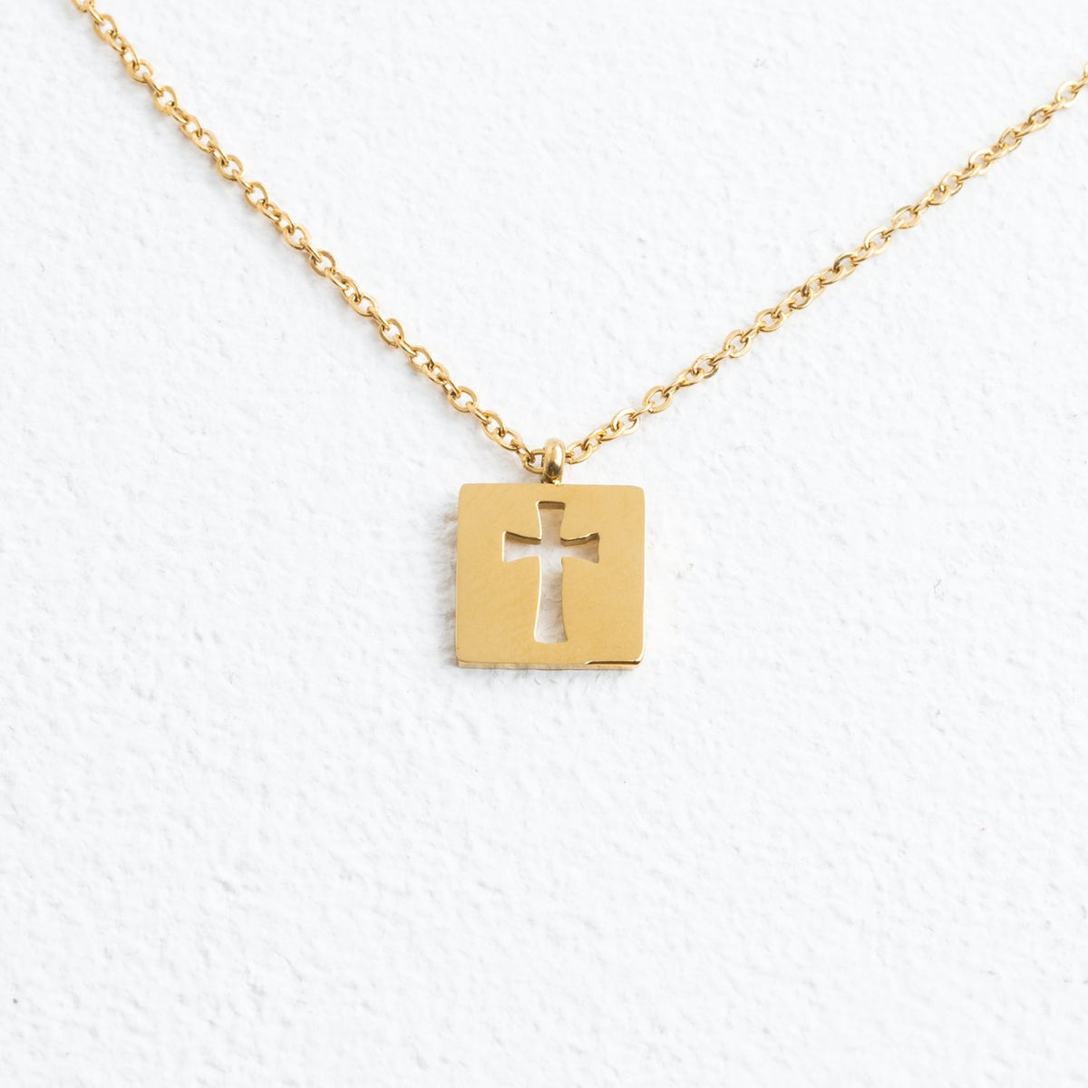 High quality gold necklace, gold cross necklace for women, fair trade jewelry company, cute cross necklace for women