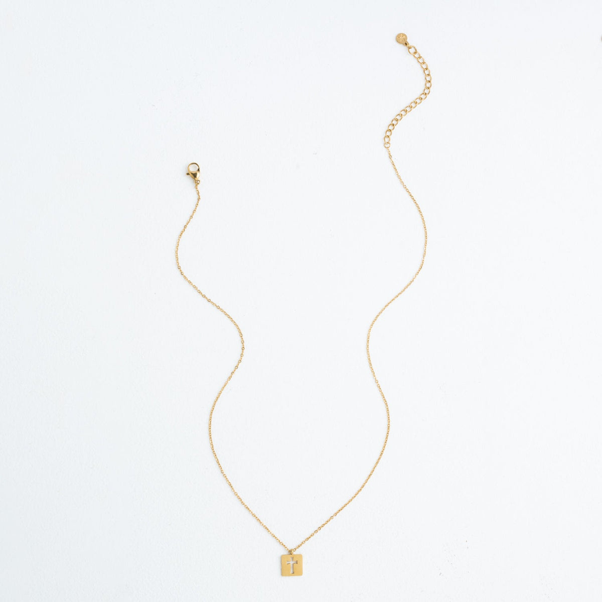 Photo of full length quality necklace, golds, gold cross pendant, popular jewelry brands like pandora, fashion jewelry, gifts for mother on mother's day