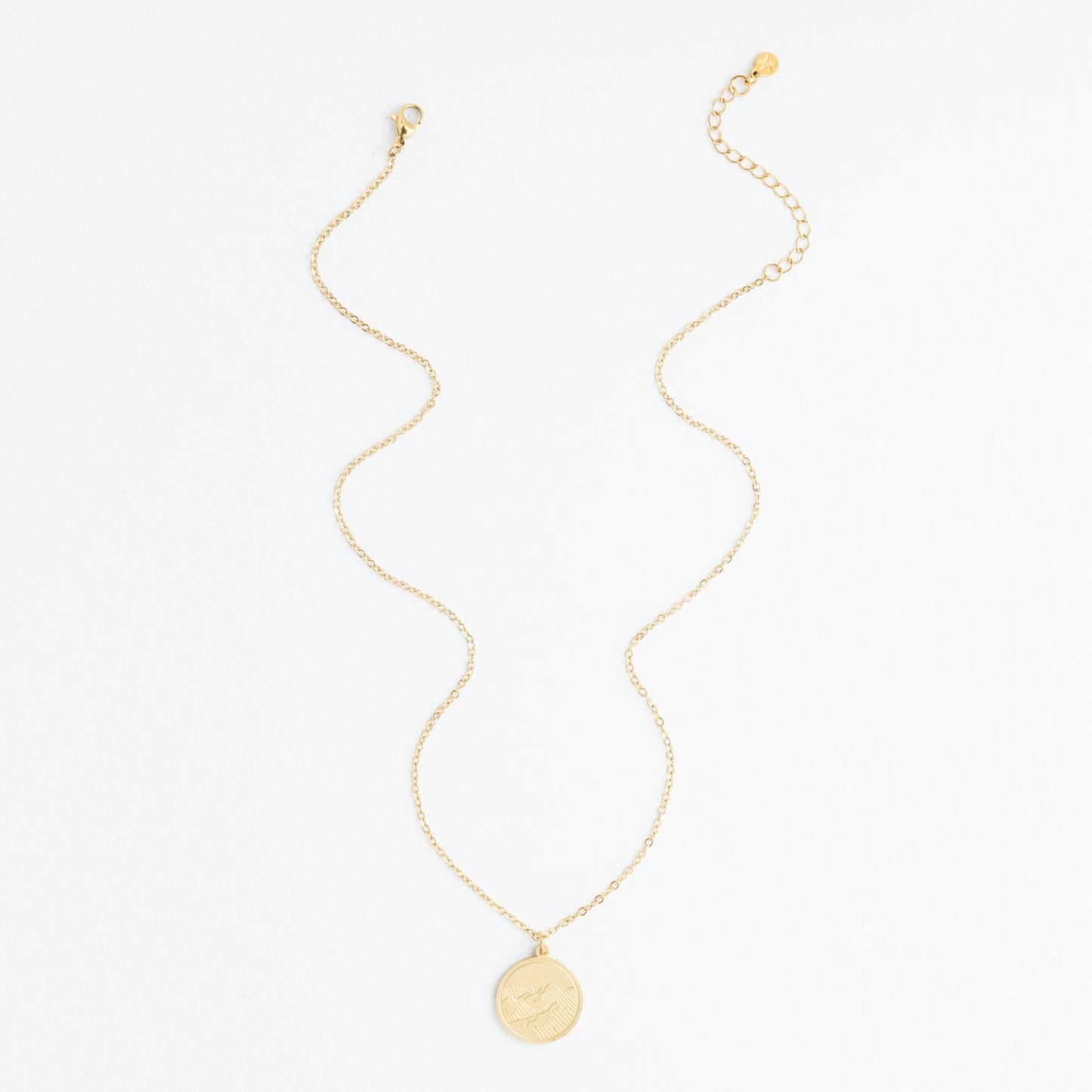 Mountain Adventure Necklace in Gold