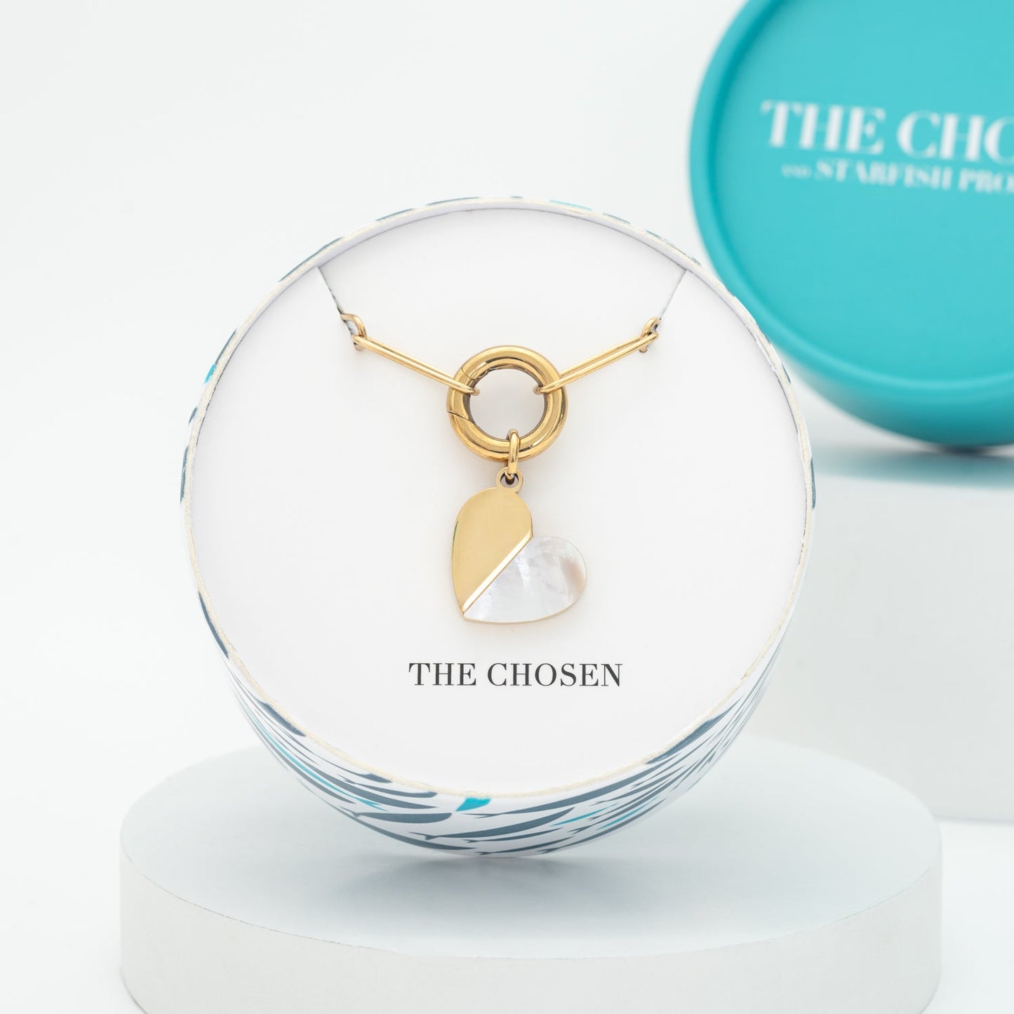 Heart of Mary Necklace Gold