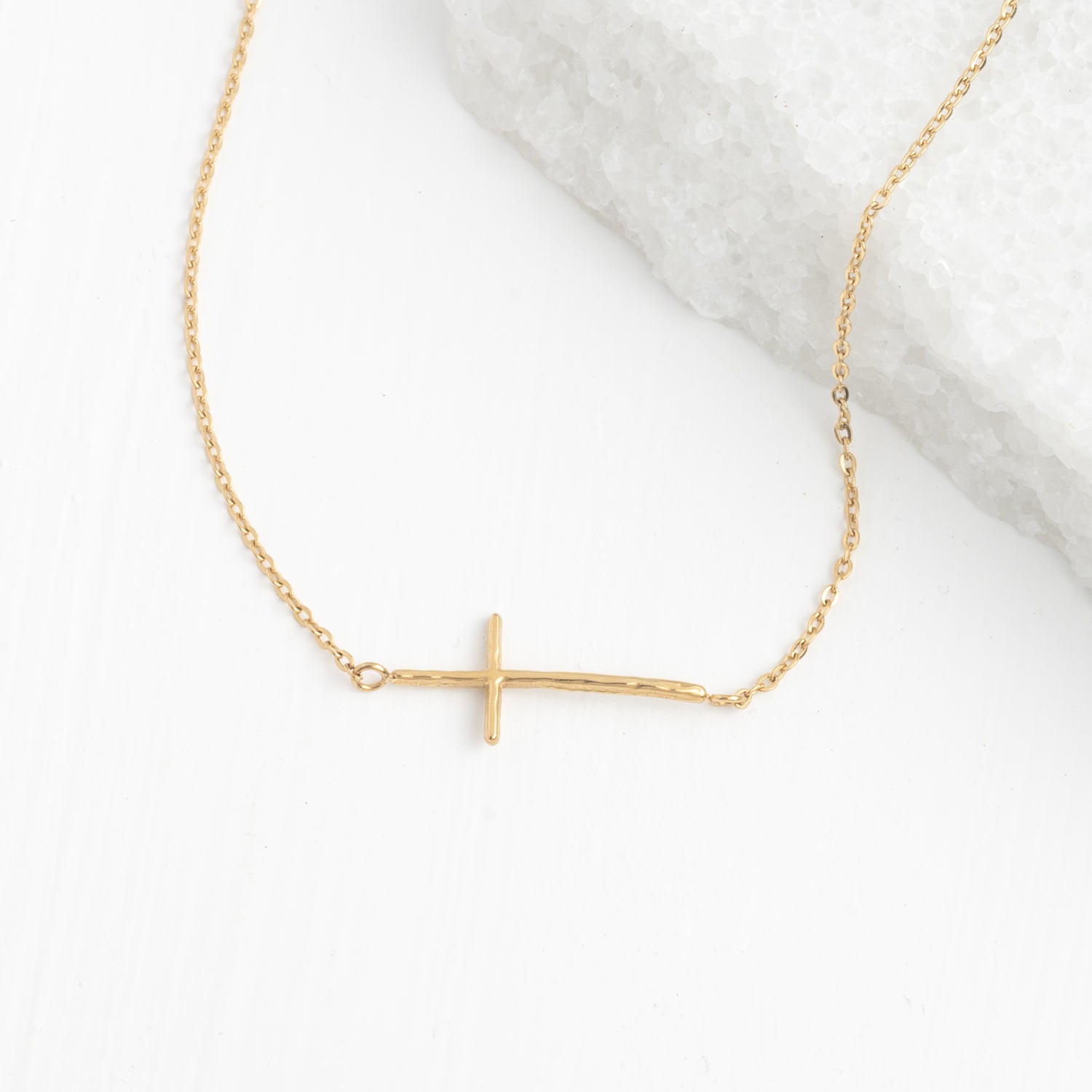 Photo of golden cross necklace, necklaces with cross pendant, gold necklaces for women, best xmas gift