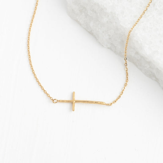 Photo of golden cross necklace, necklaces with cross pendant, gold necklaces for women, best xmas gift