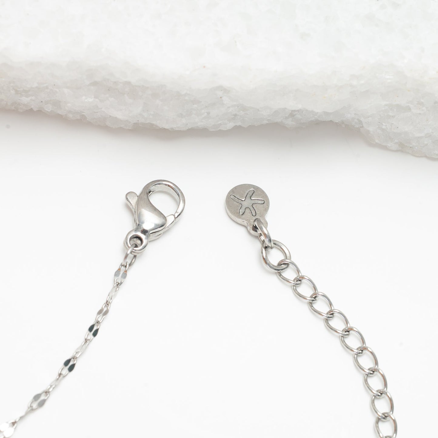 Starfish logo, starfish symbol, silver necklace chain, women's silver necklaces, sustainable fair trade business