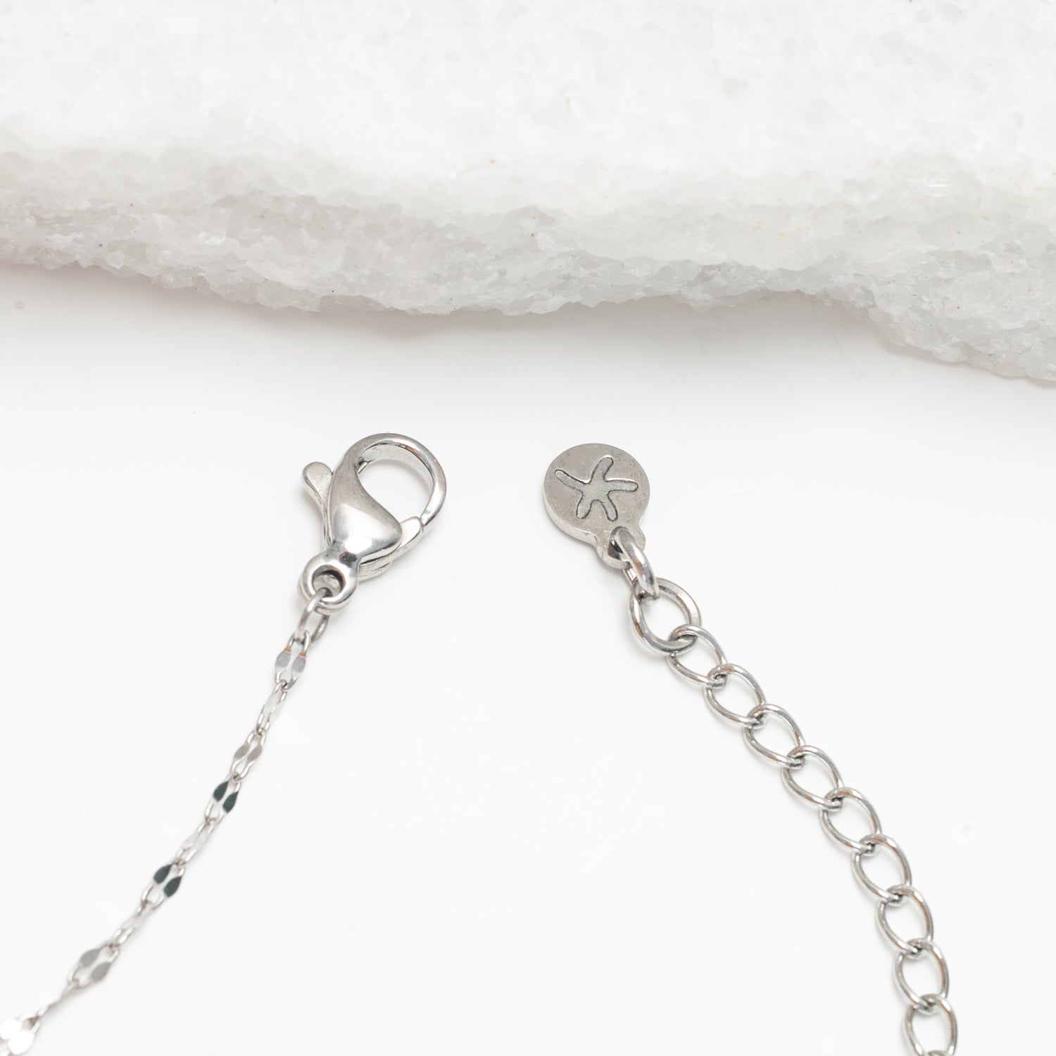 Starfish logo, starfish symbol, silver necklace chain, women's silver necklaces, sustainable fair trade business