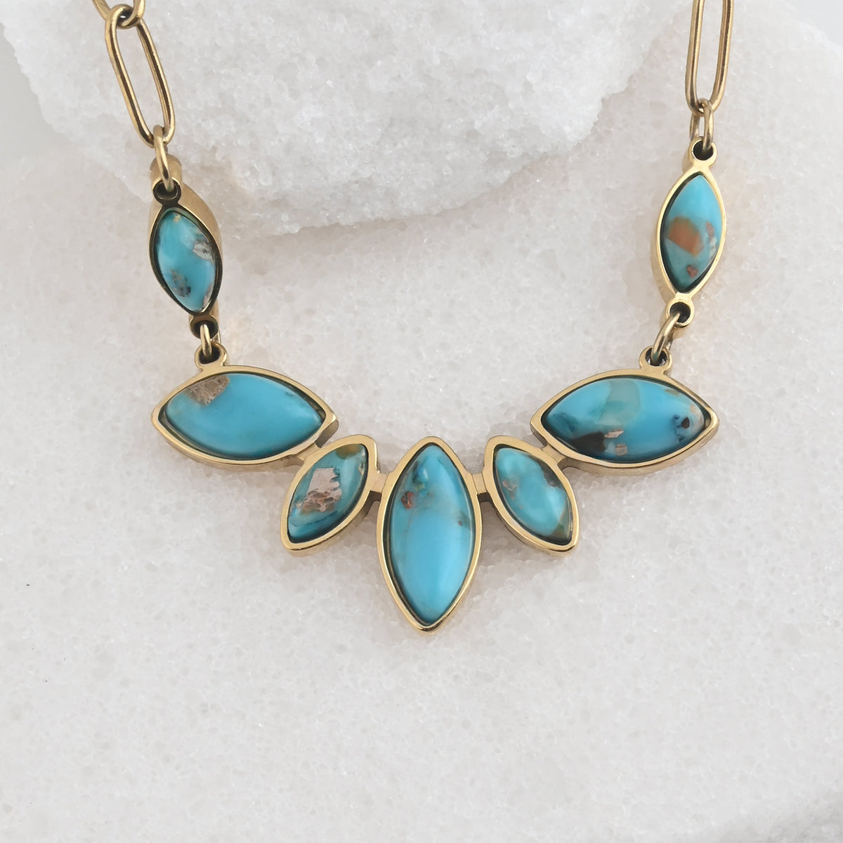 Boundless Voyage Turquoise Emperor Stone Necklace