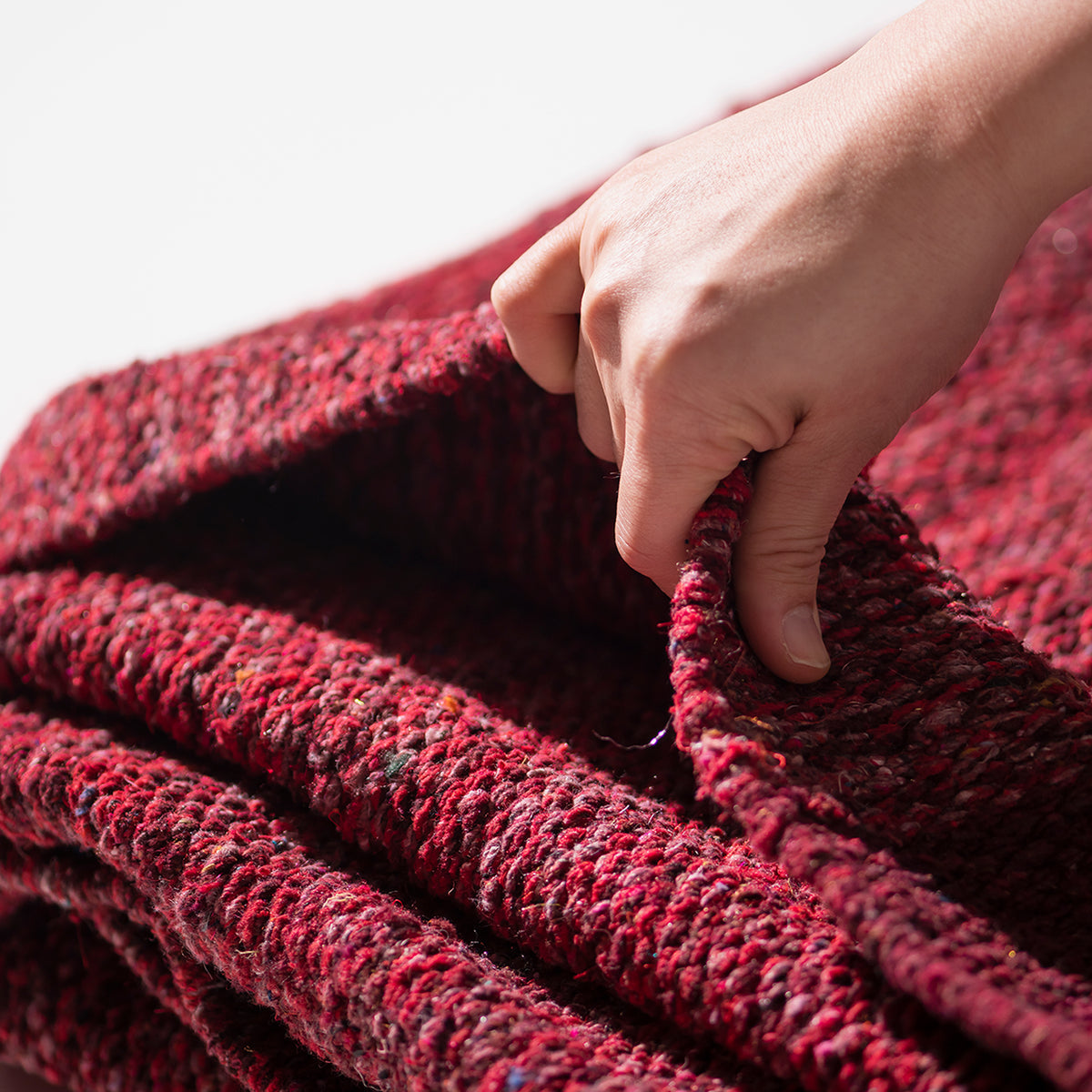 Handloomed Recycled Yarn Rug