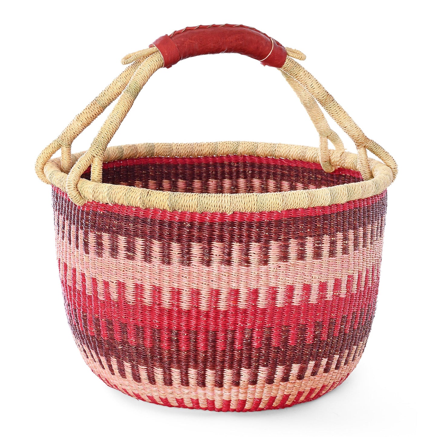 Primrose Patterned Bolga Basket