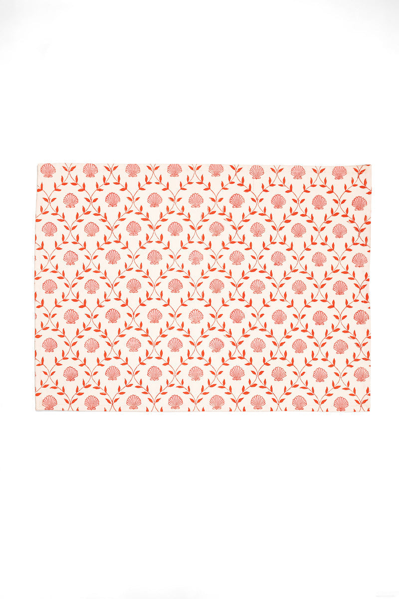 Seashell Blockprint Placemat