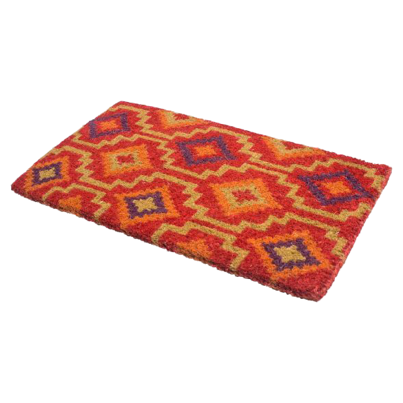 Lhasa Kilim - Red Coir Doormat