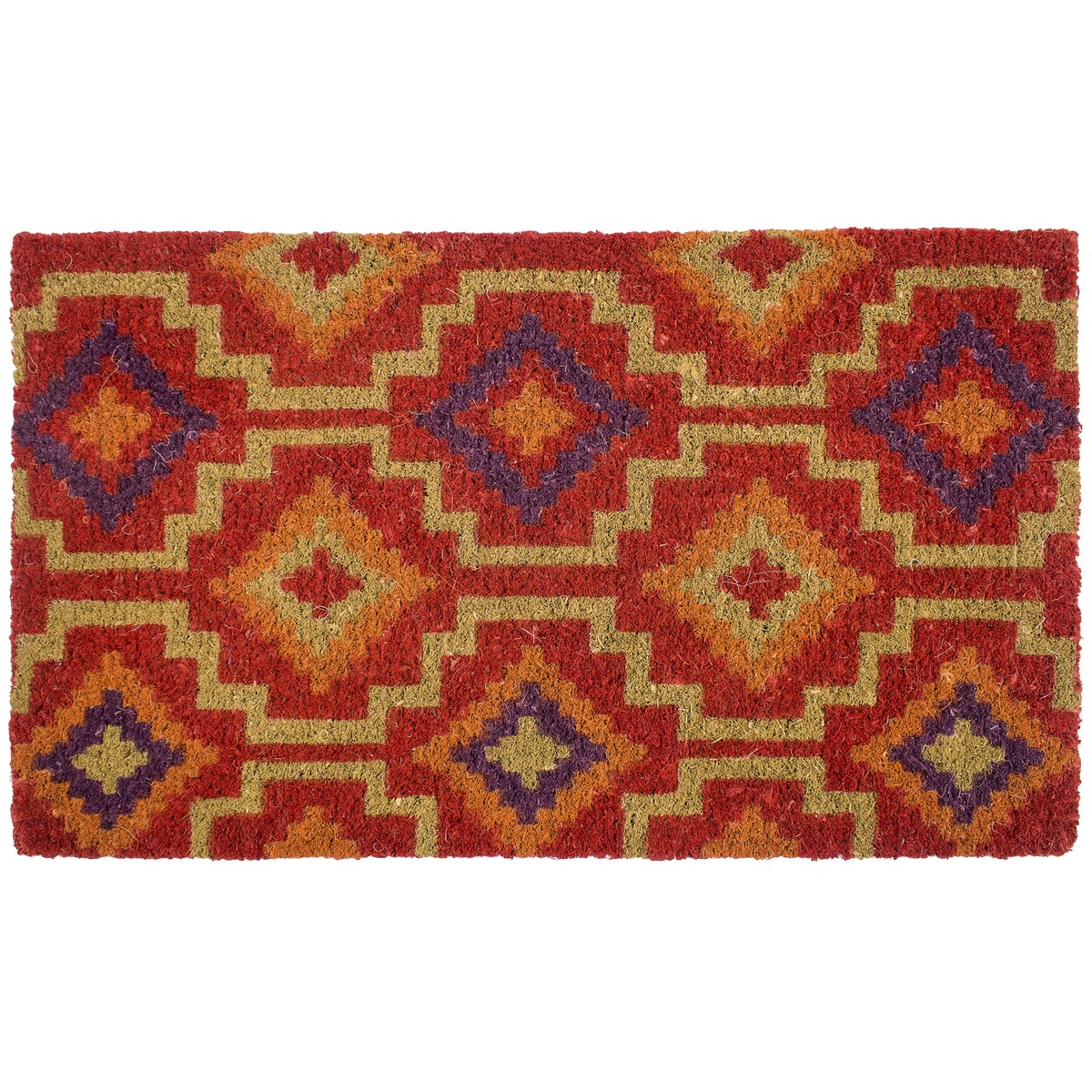 Lhasa Kilim - Red Coir Doormat
