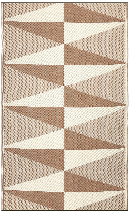 Tucson - Natural Modern Geometric Outdoor Rug for Patio