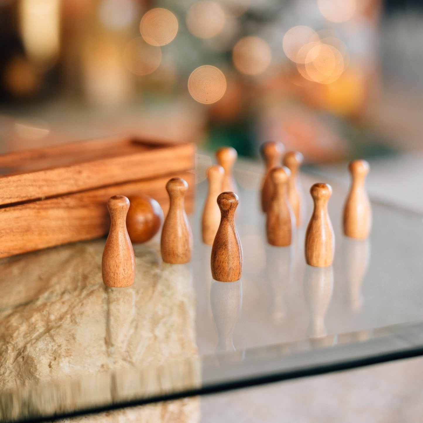 Handmade Tabletop Bowling