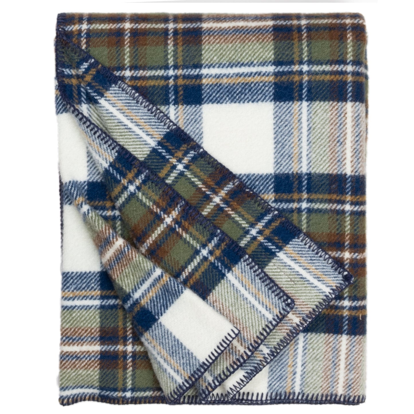 Highland Tweeds BIG Throw ~ Muted Blue Stewart ~