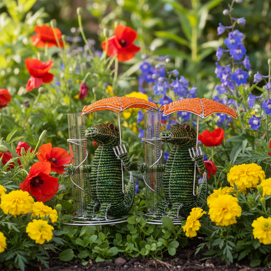 Rain Gauge, Gator (Set of 2)
