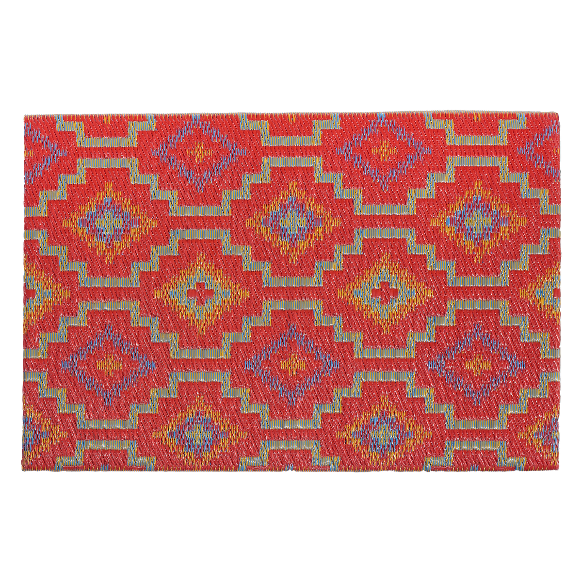 Lhasa Orange & Violet Outdoor Doormat – 24" x 36" Non-Slip, Recycled Plastic