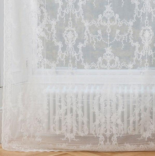 Premium Sheer Panels: The Linda - White