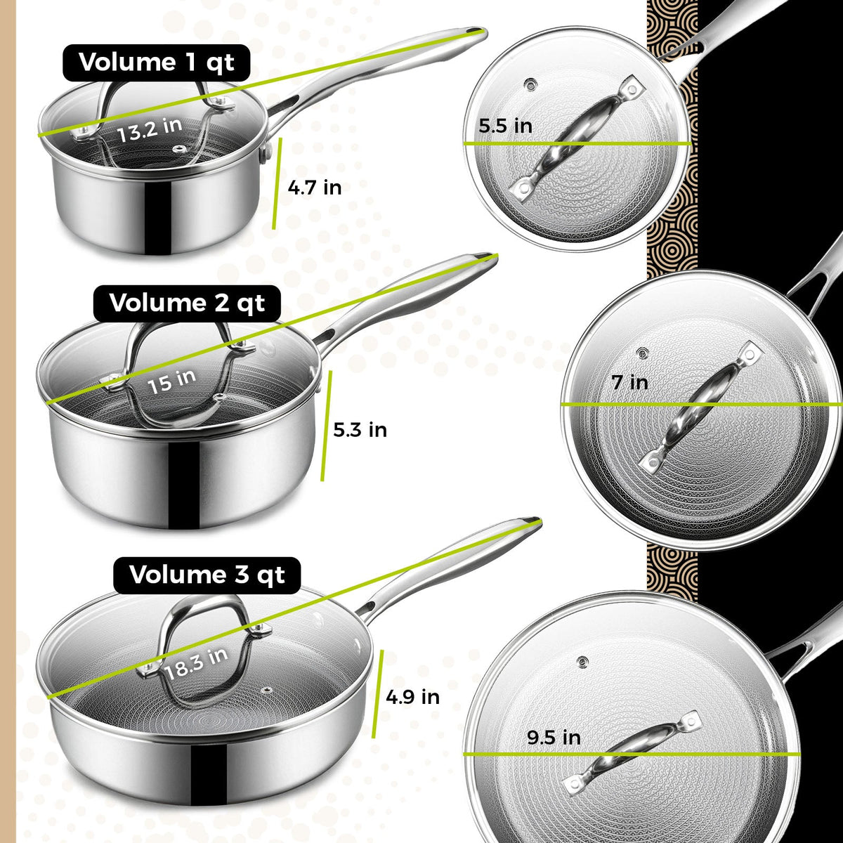 BE | LIVING CIRCLAD Series 12-Piece Cookware Set