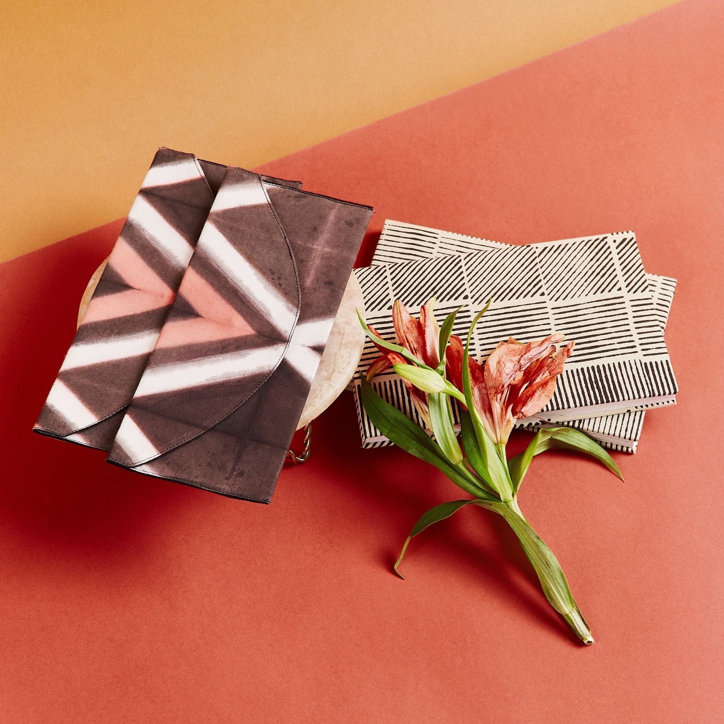 Tisa Cotton Shibori Envelope Pouch