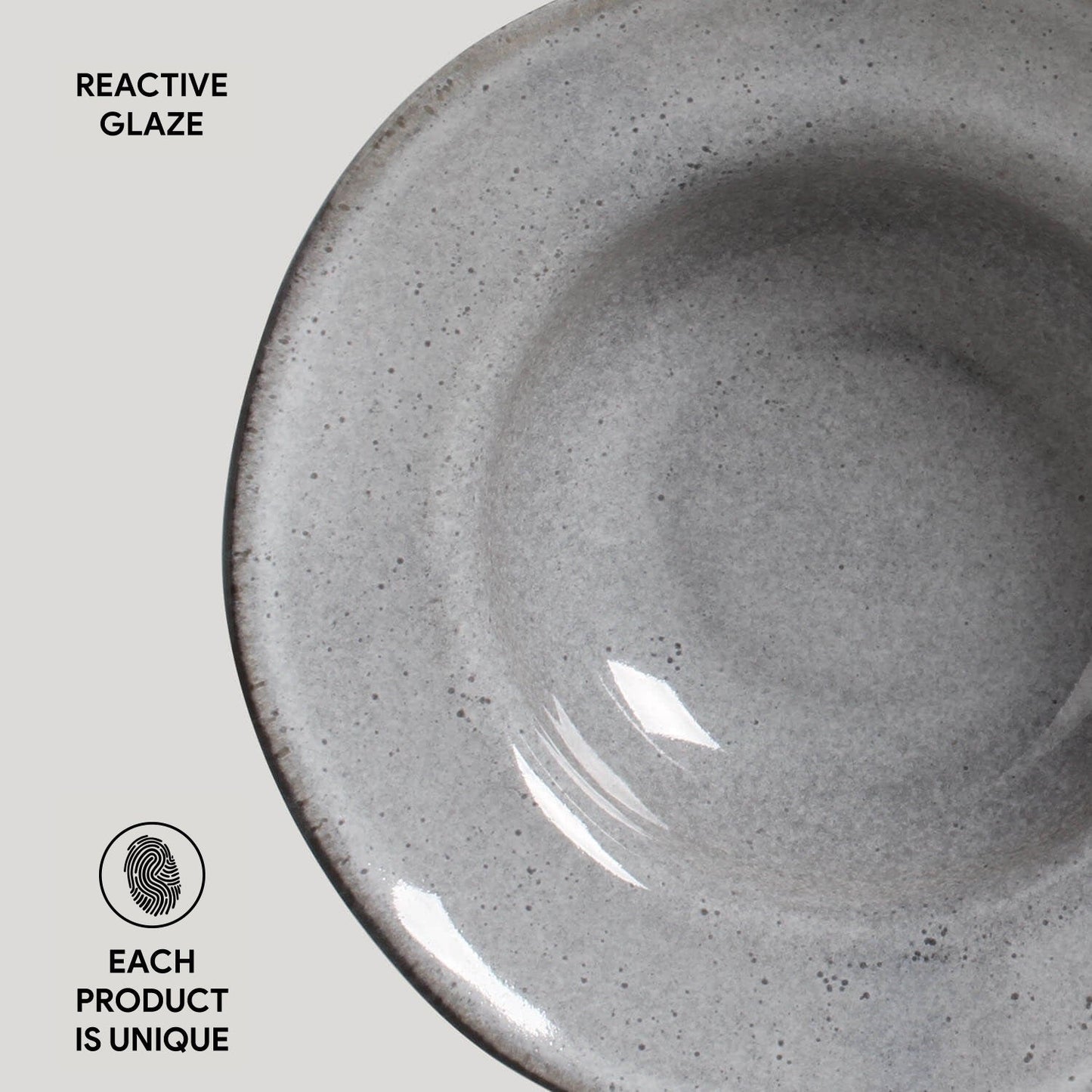 Dessert/Deep Rim Plate Set of 4