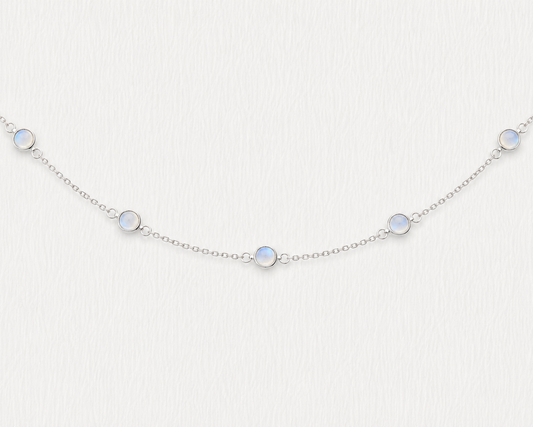 June Birthstone Bracelet — Moonstone