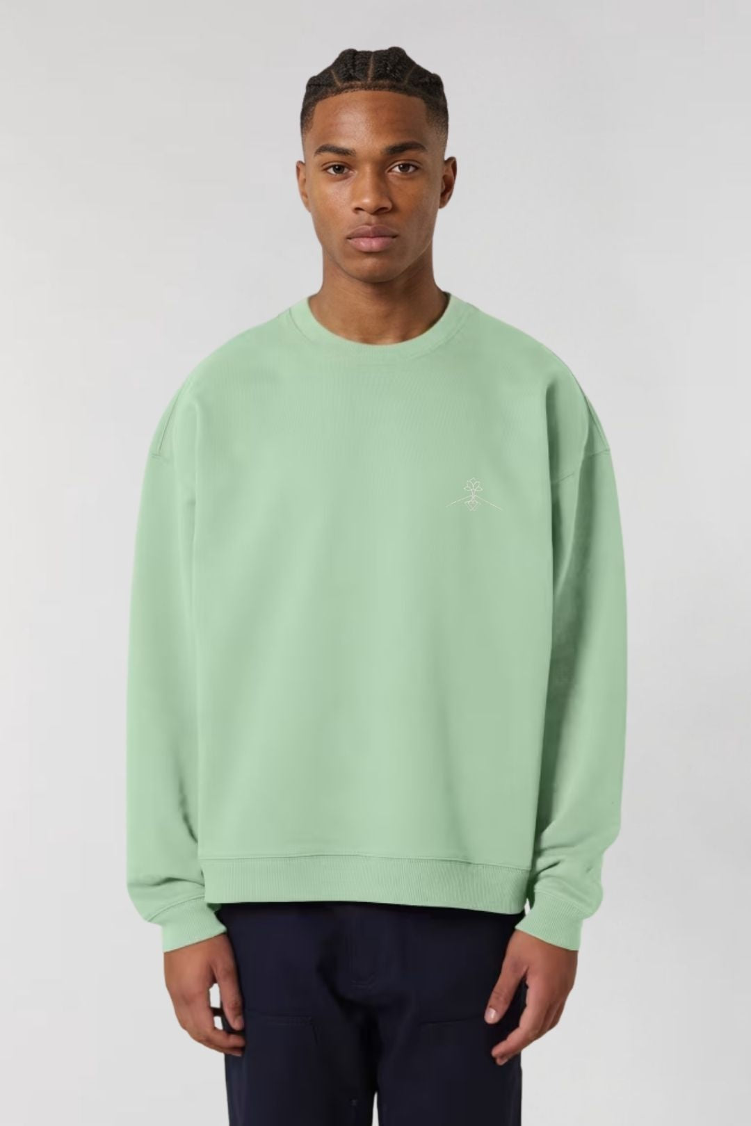 Sudadera algodón orgánico - Jade Profundo