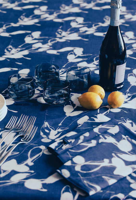 Porto Print in Indigo Napkin Set of 4