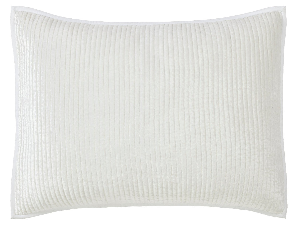 Spencer Channel Stitch Velvet Coverlet Sham