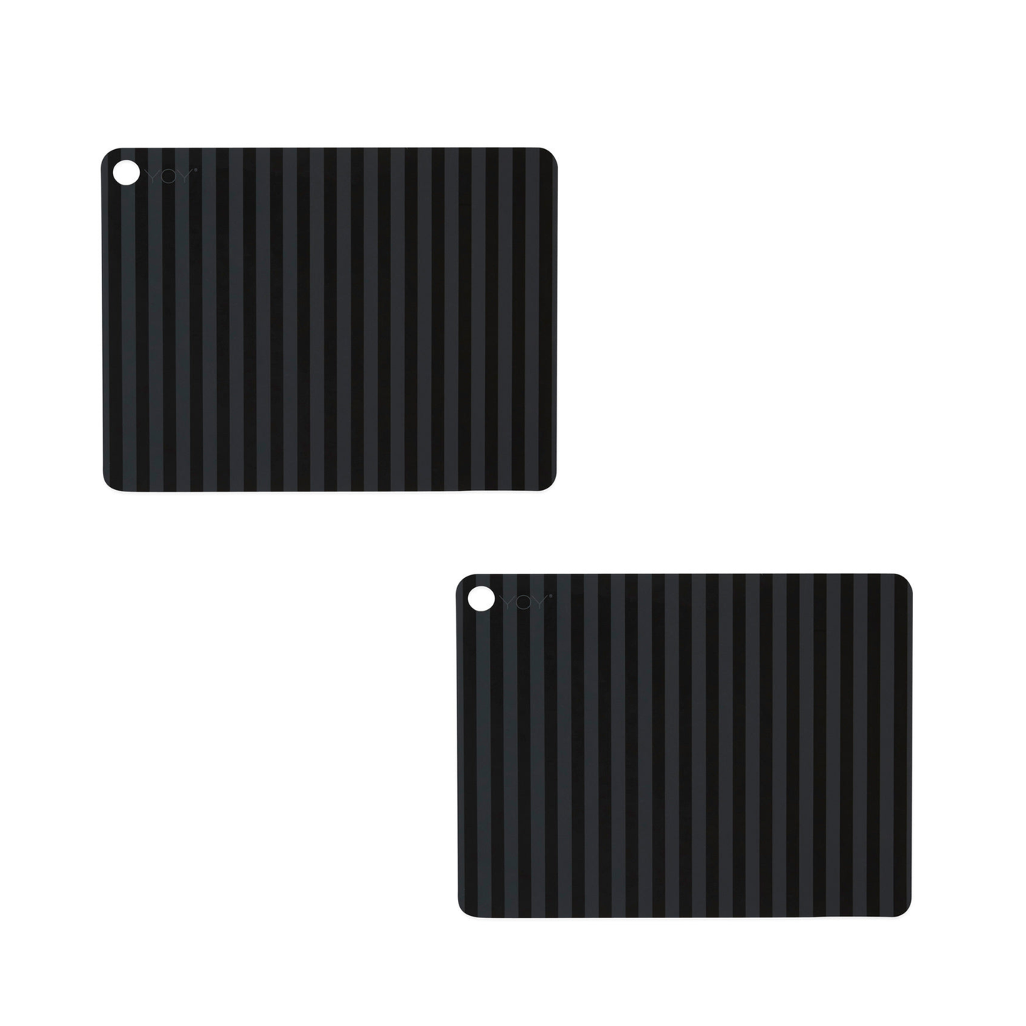 Placemat Stripe - 2 Pcs/Pack - Anthracite
