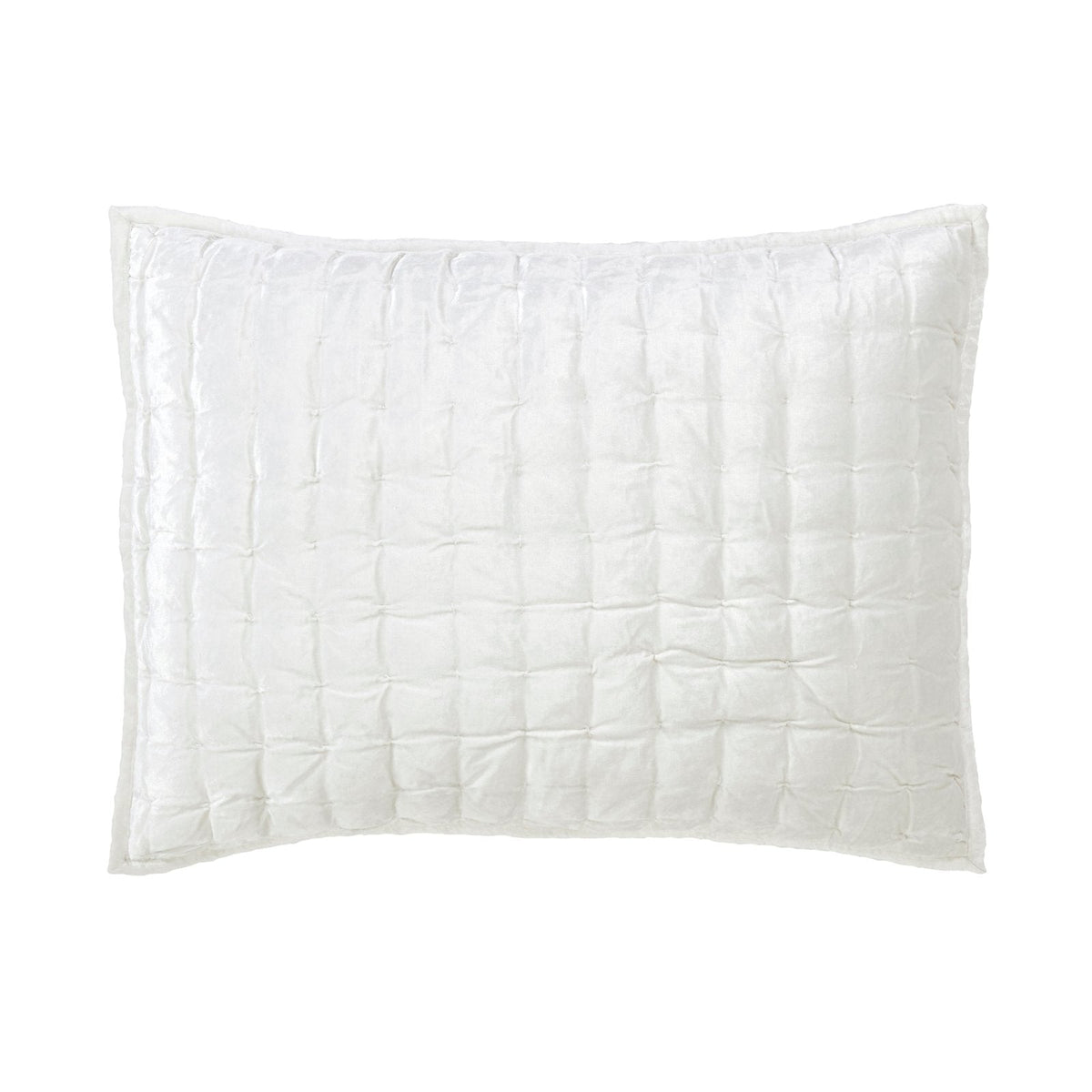 Luna Hand Pinched Velvet Quilt Sham
