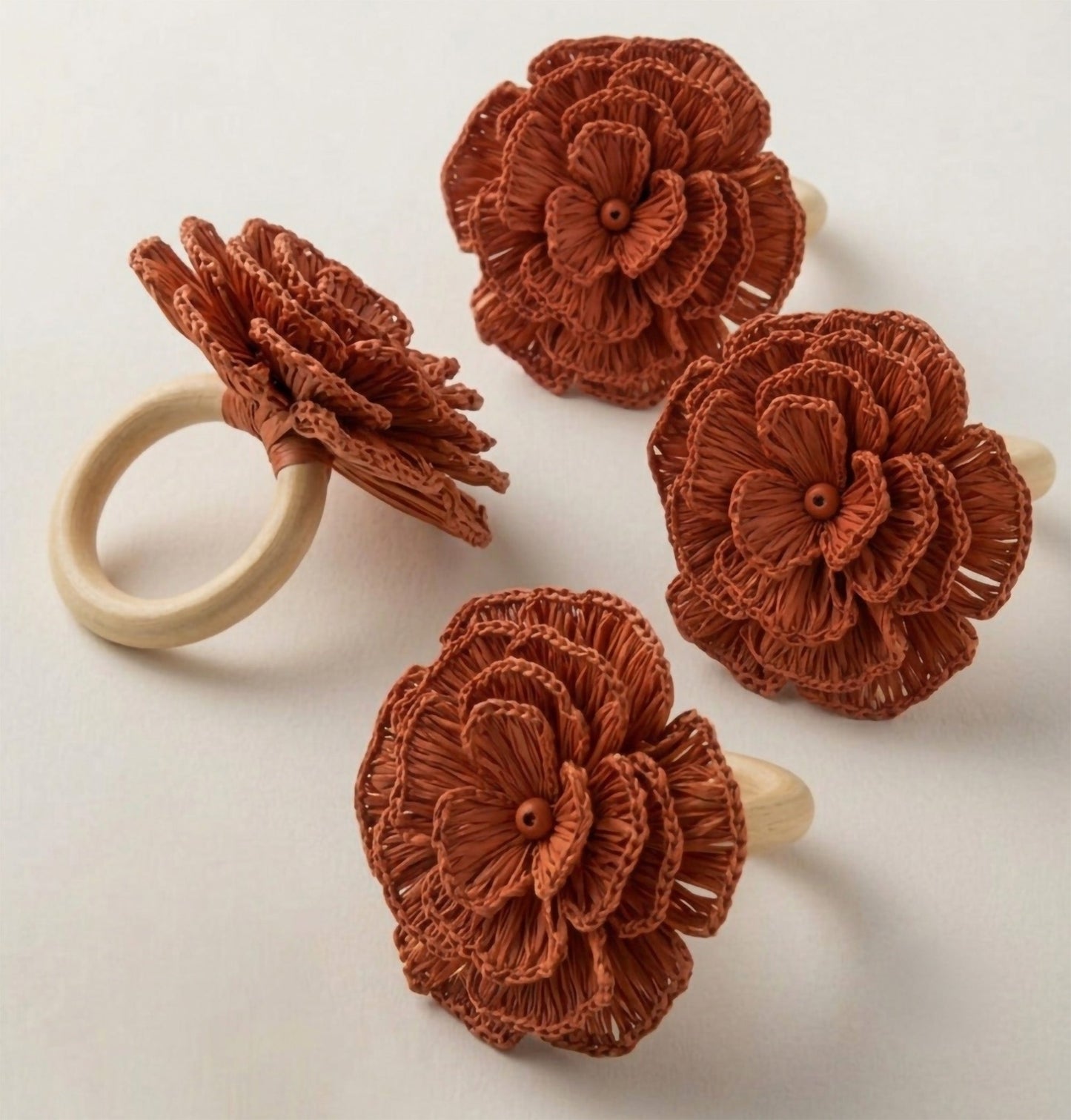 S/4 Buriti Flower Napkin Ring