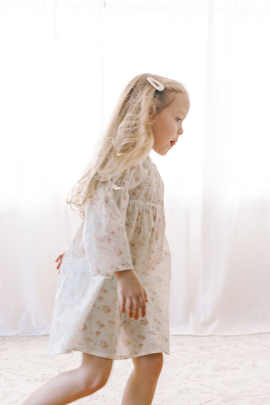 Kennedi Dress | Spring Petal |Bell Sleeve