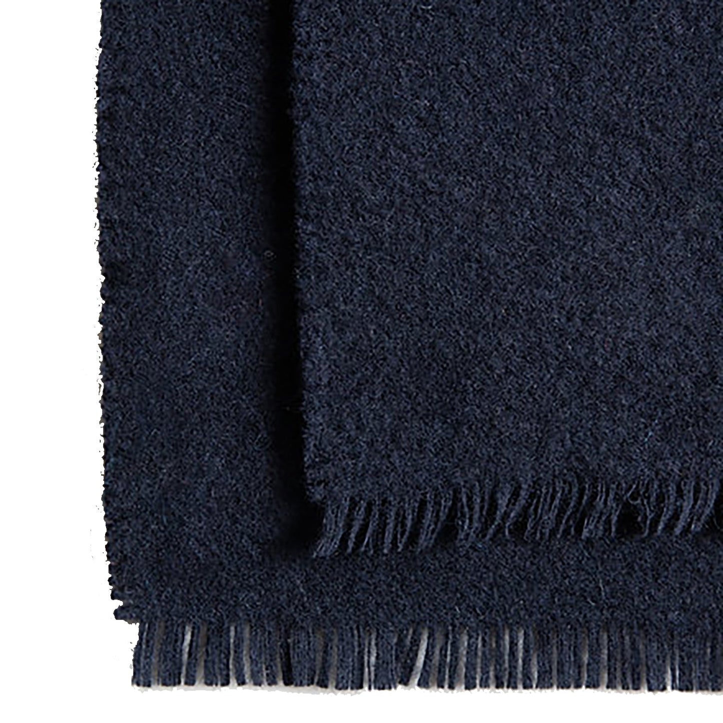 Boucle Extra Fine Merino Wool Throw - Midnight Blue