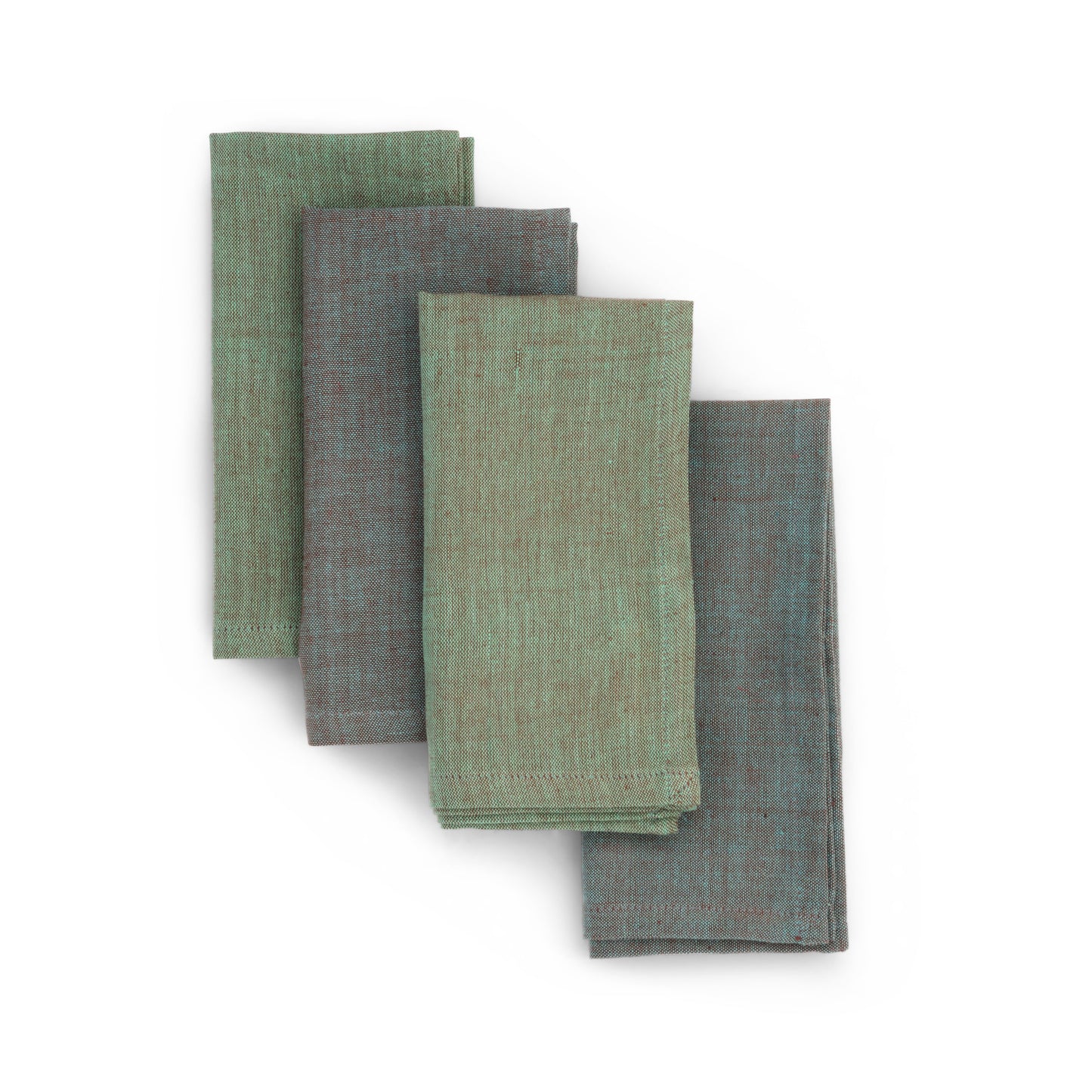 Handwoven Cotton Napkins, Set of 4 | 16" × 16" | Fair Trade | Interplay