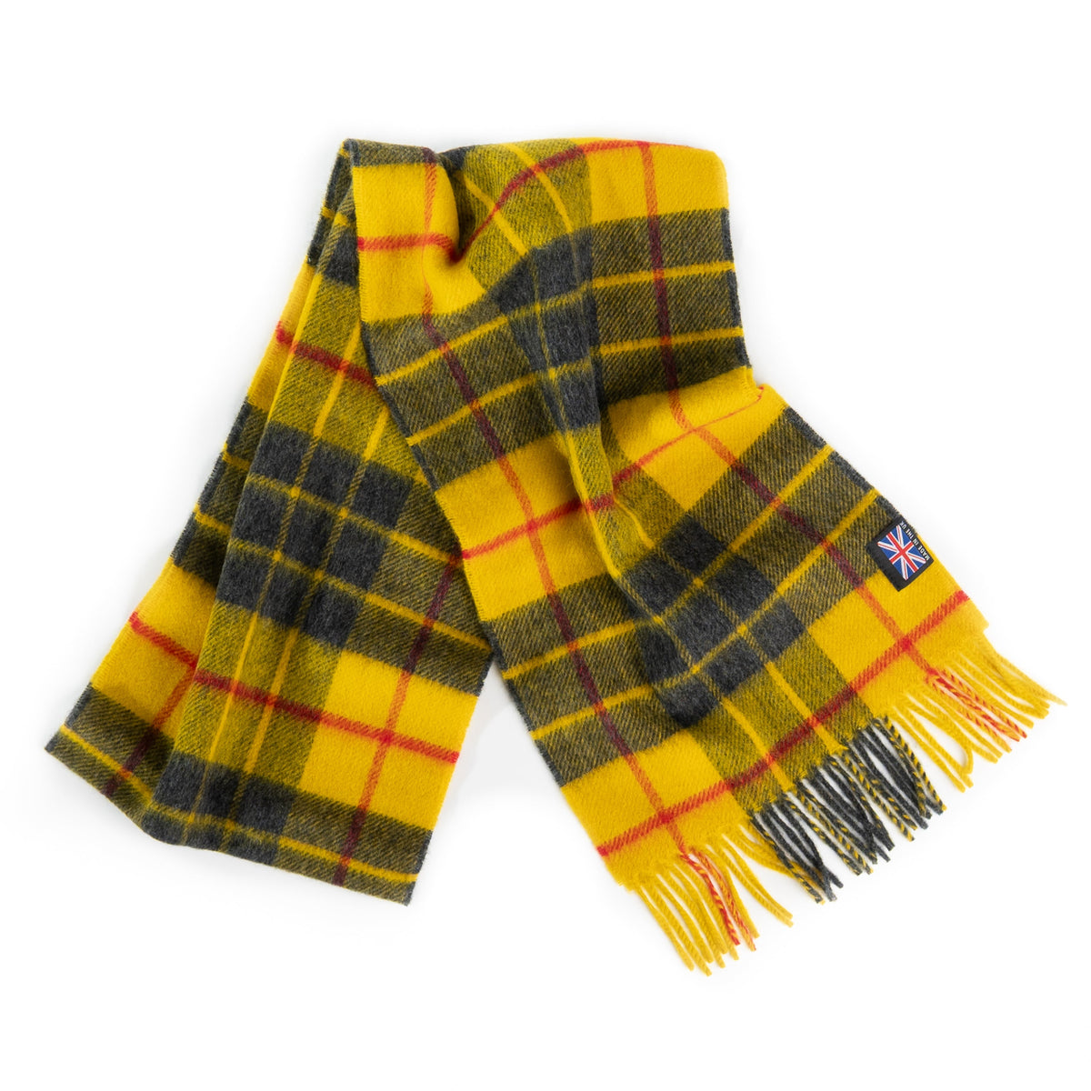 Prince of Scots Fringed Merino Wool Scarf (Dress McCleod)