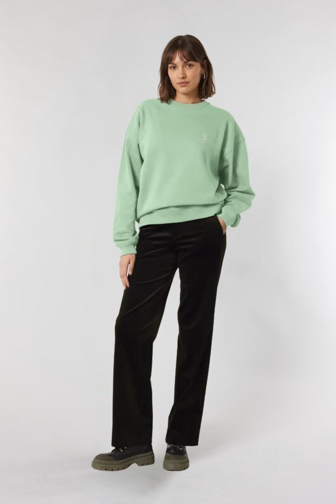 Sudadera algodón orgánico - Jade Profundo