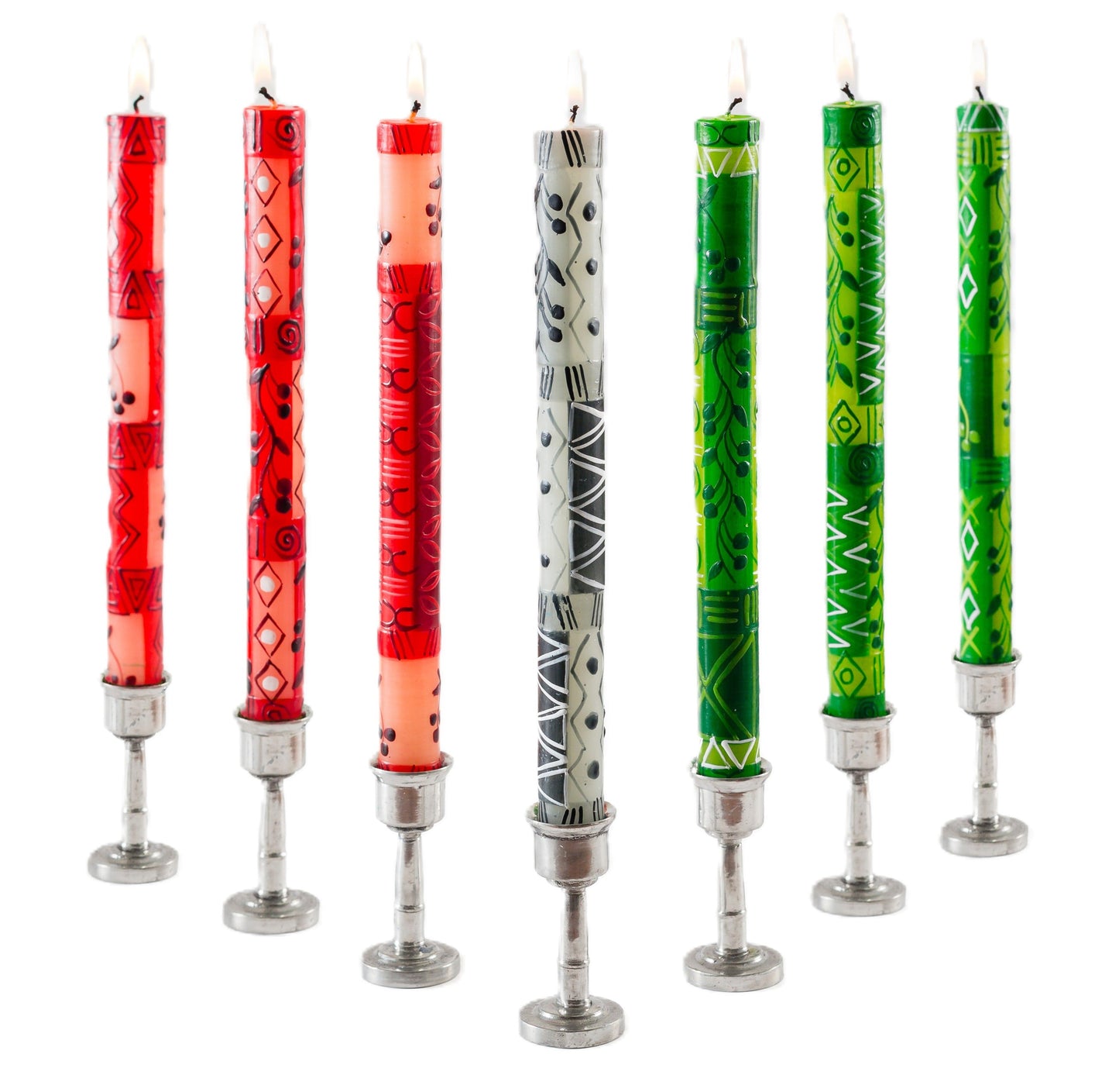 Kwanzaa Painted Candle Taper Collection