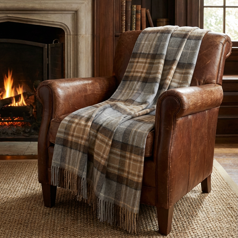 Prince of Scots Highland Tweeds Merino Wool Throw – McKellar Tartan