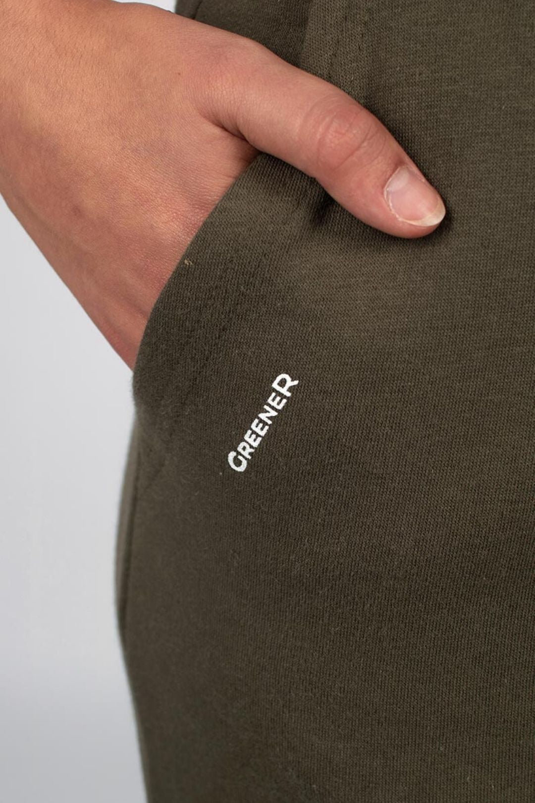 Pantalón algodón orgánico - Verde Tostado