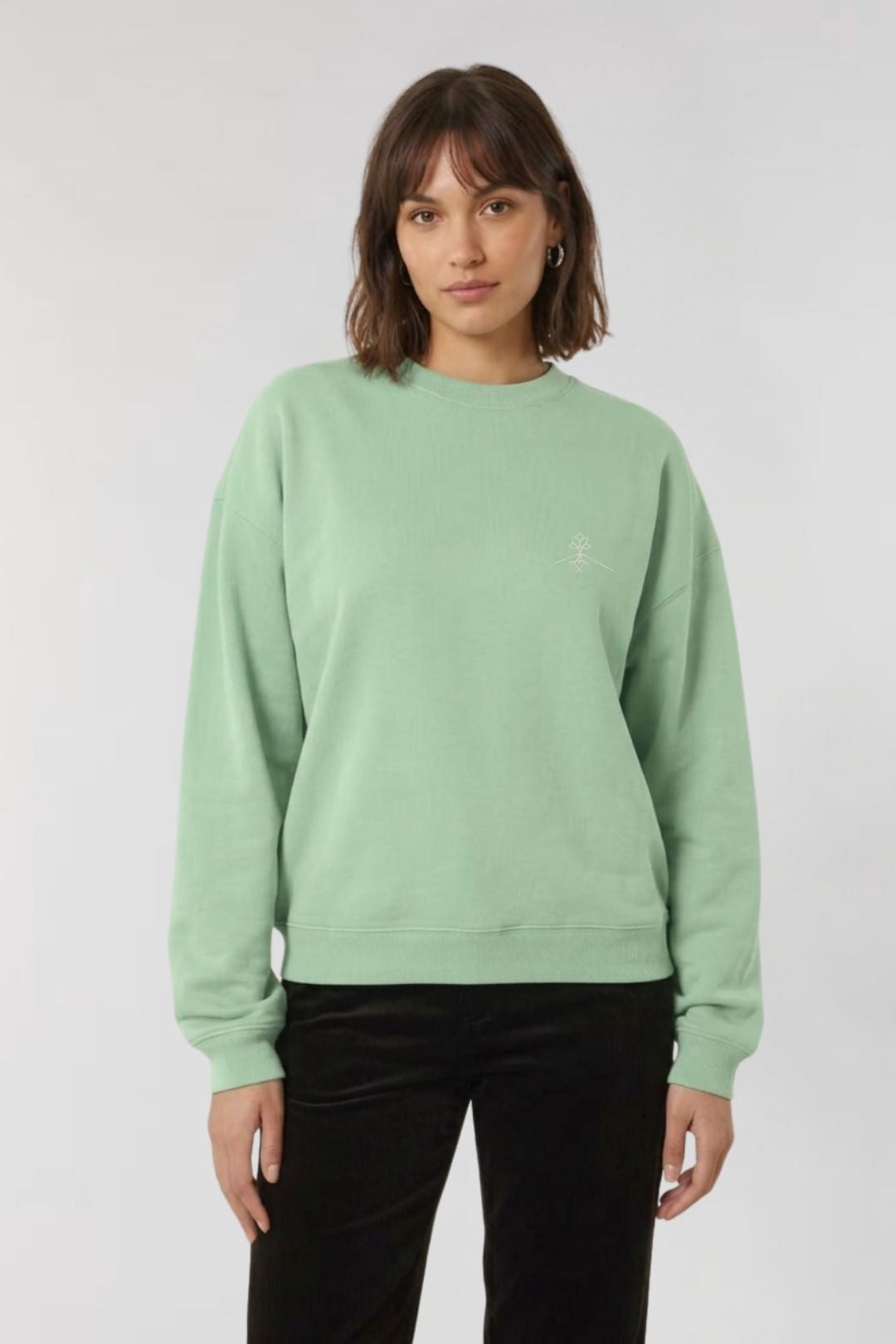 Sudadera algodón orgánico - Jade Profundo
