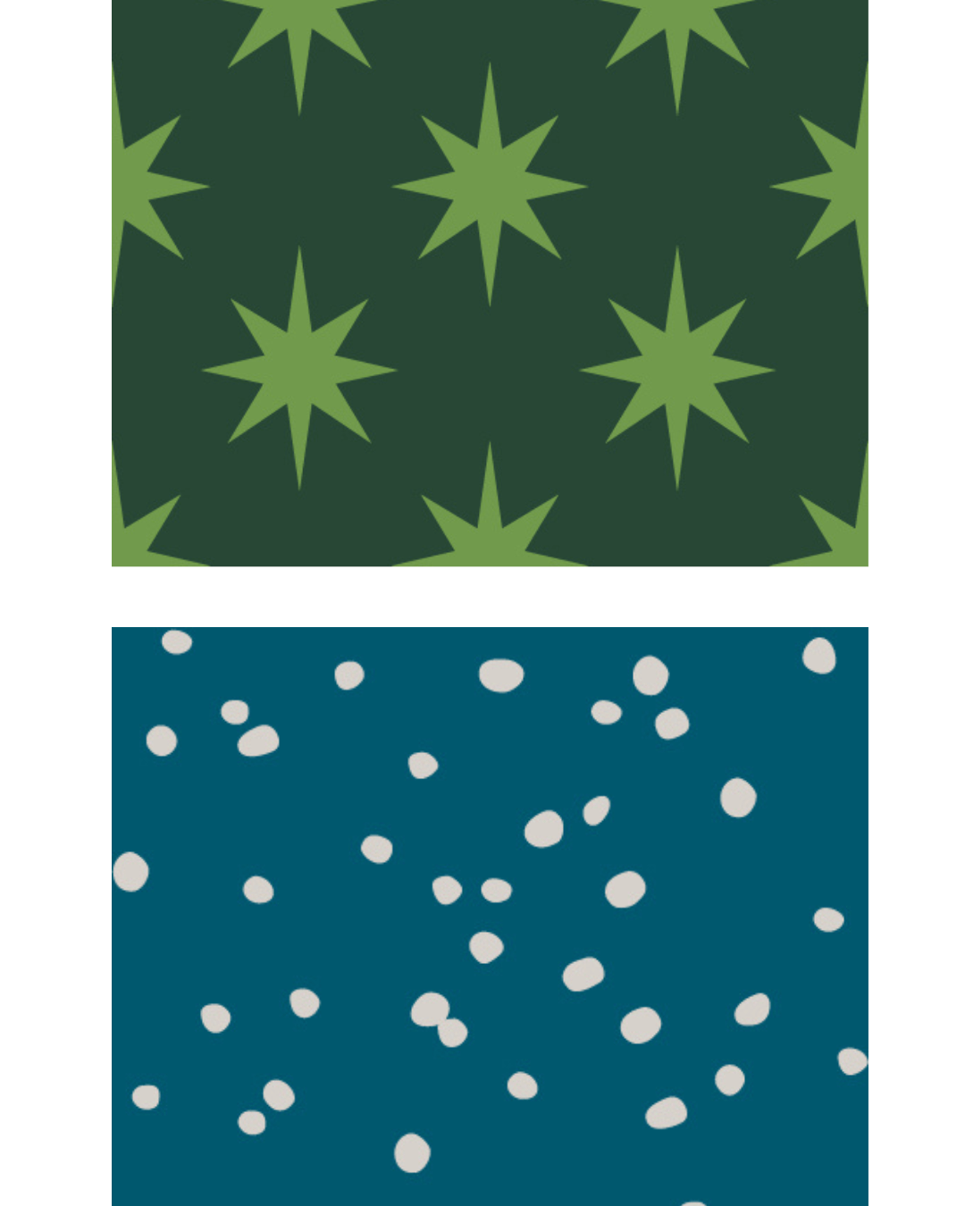 Medium Reusable Fabric Gift Bag | Stars and Snow