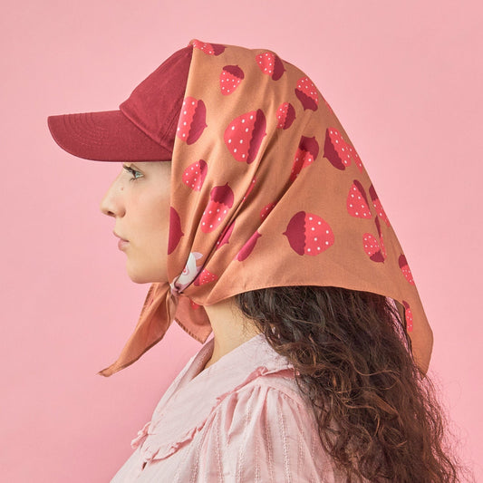 Albino Squirrel  Cotton Silk Bandana
