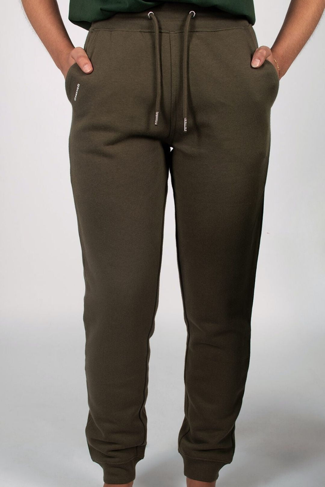 Pantalón algodón orgánico - Verde Tostado