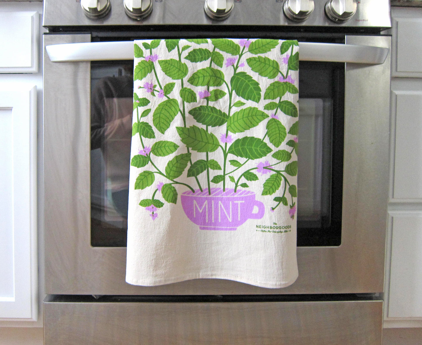 Mint Dish Towel + Sponge Cloth Gift Set