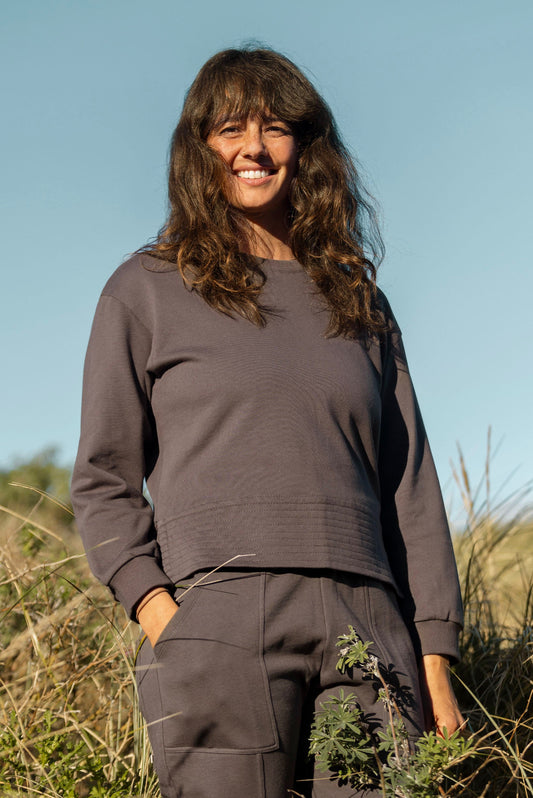 Edie Sweatshirt | Charcoal