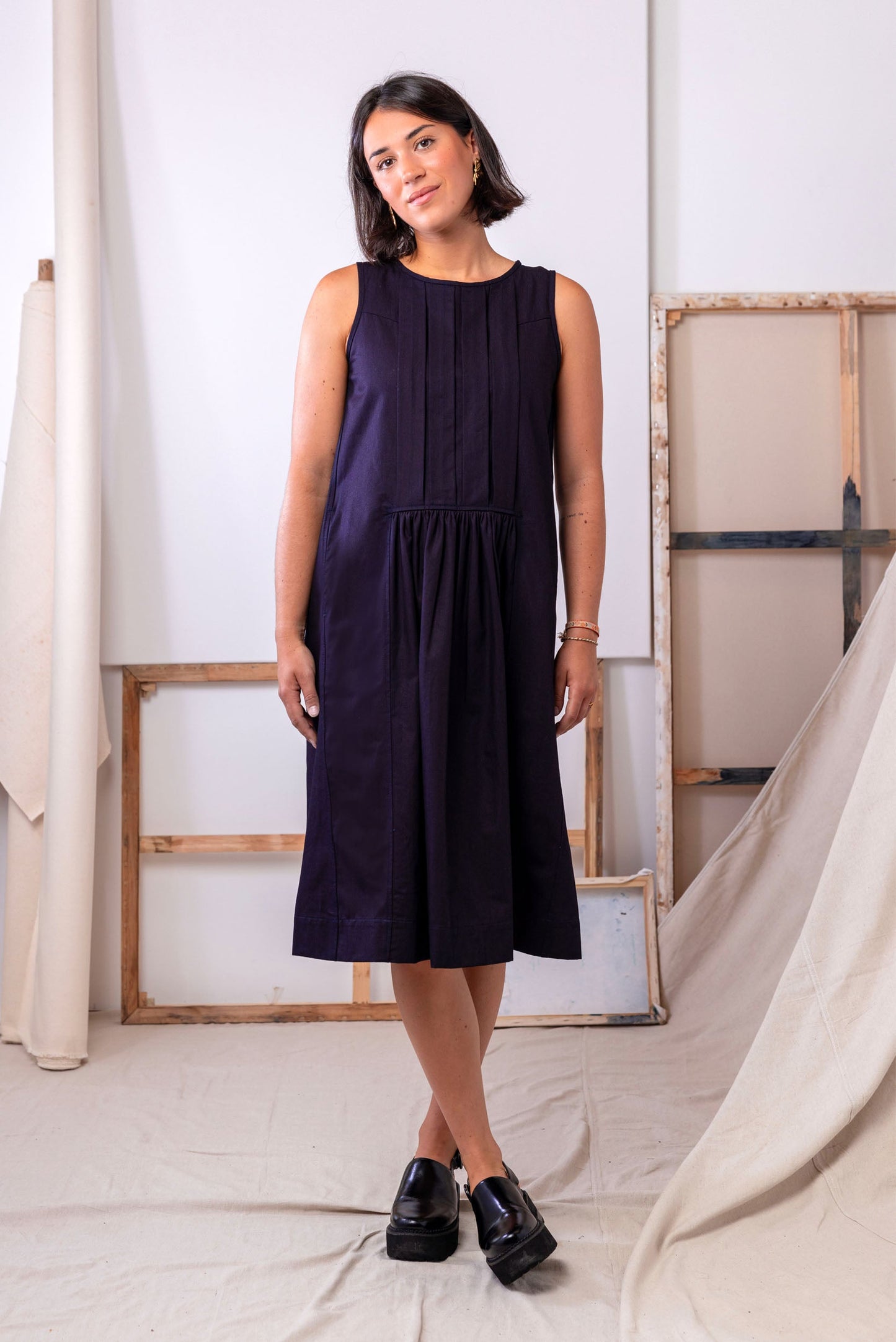 Liminal Midi Dress | Indigo