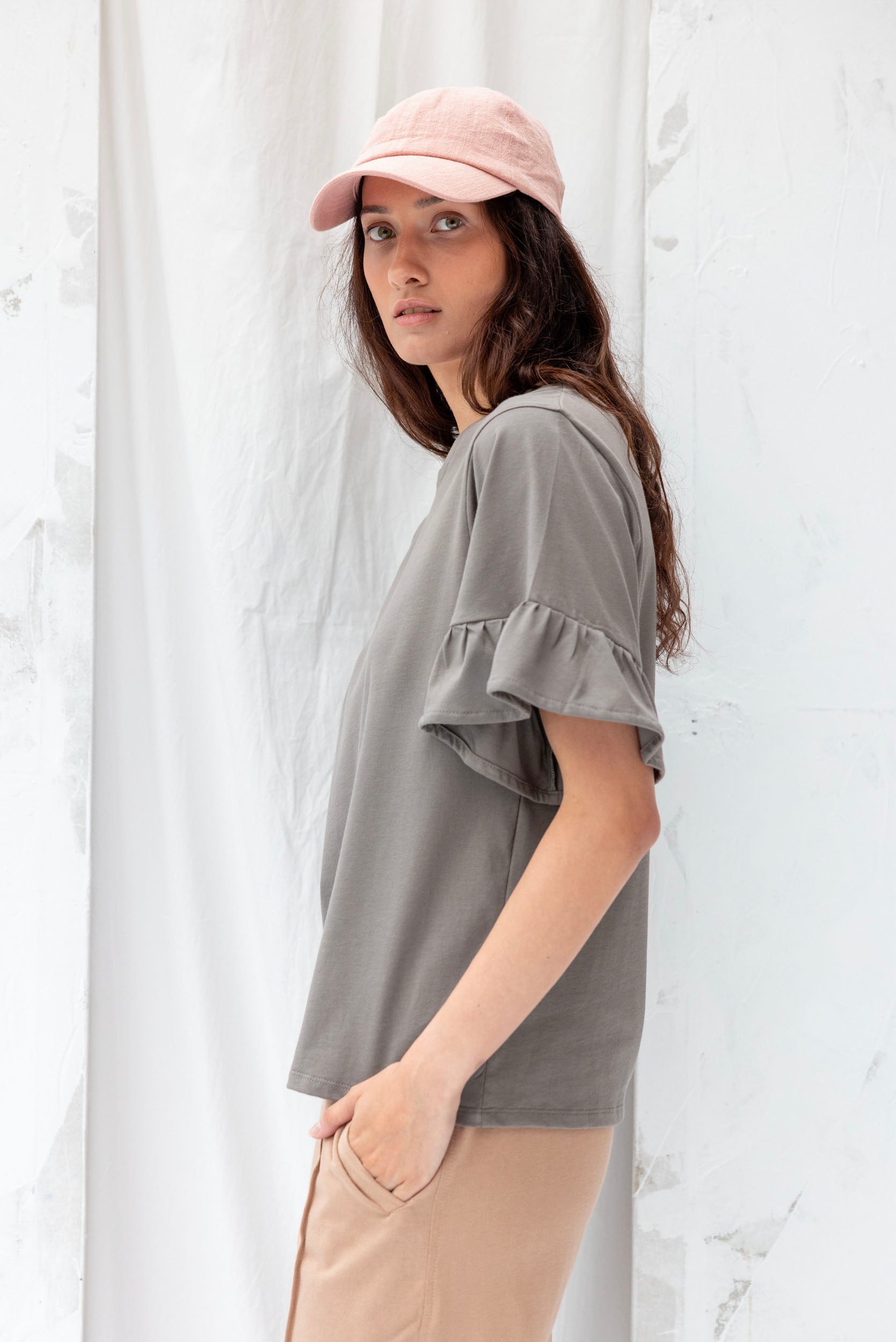 Voyage Top | Grey Sage - ReCreate Clothing